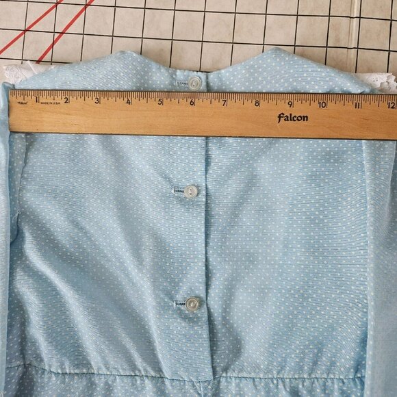 Montgomery Ward Dress Prairie Cottage Core Lace Bell Sleeve princess costume - Picture 15 of 16